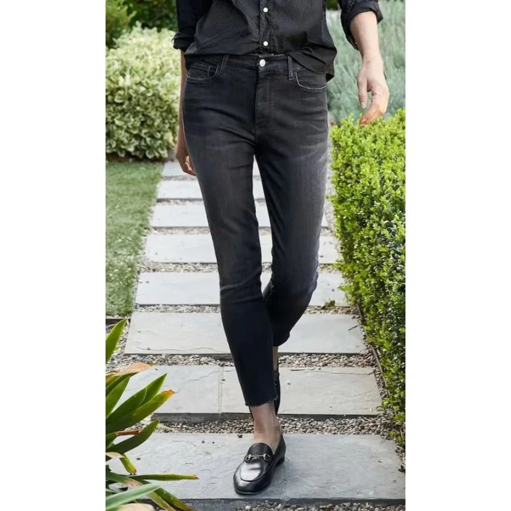 Frank & Eileen Women's Sligo Skinny Jeans Raw Hem Size 27 Made in USA - Picture 6 of 7